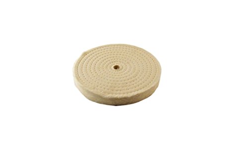 Extra Thick Spiral Sewn Buffing Wheel, 8 (80 Ply) (2-Pack)
