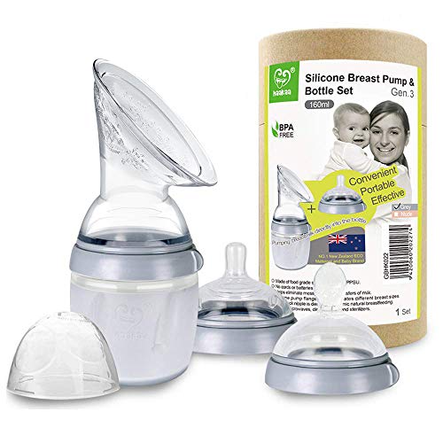 haakaa Manual Breast Pump Breast Milk Catcher Gen 3 Multi-Functional Breastfeeding Set 5.4oz