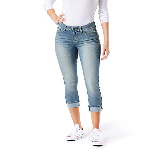 Signature by Levi Strauss & Co. Gold Label Women's Mid-Rise Slim Fit Capris