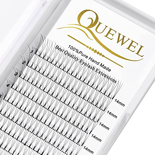 Volume Lash Extensions 3D 0.10mm C Curl 14mm Short Stem Premade Fans Soft|Optinal 3D|4D|5D|6D|7D|8D 0.07/0.10mm C/D 8-20mm Mix-9-16mm 12-15mm 8-15mm|(3D 0.10C 14mm)