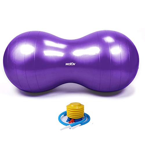 Wekin Physio Roll Therapy Fitness Excercise Peanut Ball for Balance, Labor Birthing, Muscle Tension, Back Pain Relief, Coordinate Development, Dog Training, Home Exercise & Yoga Programme Medium