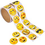 Kicko Emoticon Stickers Roll for Kids - 2 Rolls - Assorted Emoticon Sheets - Party Favors, Game Prizes, Novelty Toys, Wall, Creative Scrapbooks, Girly Collections, Personalized Arts and Crafts…
