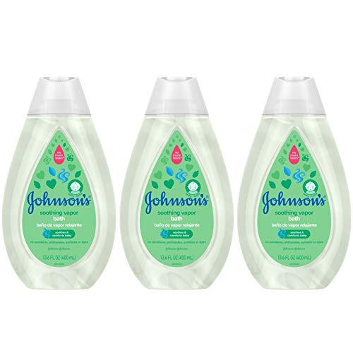 Johnson's Baby Soothing Vapor Bath to Relax Babies, 13.6 Fl Oz, Pack of 3