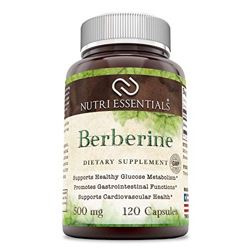 Essentials Berberine 500 Mg 120 Capsules- Supports Immune Function, and Energy Based Metabolic Function