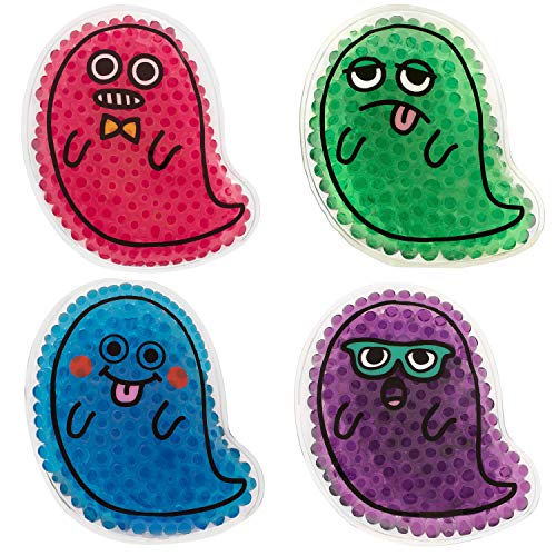 Kid's Ice Packs (4-Pack) Small, Hot and Cold Therapy Gel Beads | Pain-Relieving Comfort for Sore Joints, Fevers, Teething | Neck, Head, Arms, Legs, Body