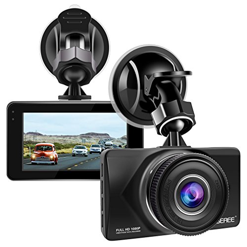 Dash Cam, GEREE FHD 1080P 3 inch Screen Car DVR Dashboard Camera Recorder 170 Wide Angle Video Cameras Car G-Sensor, Parking Monitor, WDR, Loop Recording