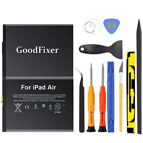 for iPad Air 1 Battery Replacement,Also fit iPad 5th 6th 7th 8th Generation Model A1474 A1475 A1476 A1822 A1823 A1893 A1954 A2197 A2198 A2200 A2270 A2428 A2429 A2430+Tools