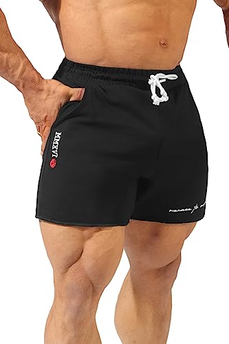 Jed North Men's 5" Bodybuilding Short Shorts Running Athletic Workout Shorts