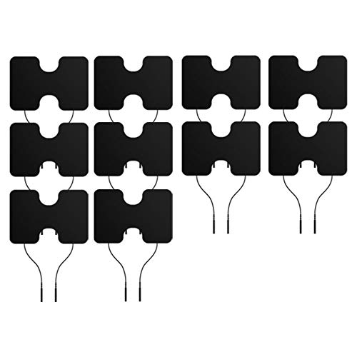 iReliev TENS Unit and EMS Electrodes Pads Value Pack- Re-Usable 3.5" x 5" Pre-Gelled Butterfly Pads - Premium Hydrogel for Optimal Bonding & Dispersion - 10 Pads Total (5 Packs of 2 per Pack)