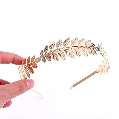 Greek Goddess Headband Costumes / Gold Leaf Branch Hair Band Crown / Bridal Wedding Headpiece