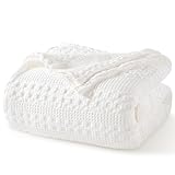 PHF 100% Cotton Waffle Weave Blanket King Size for Bed, Soft Lightweight & Breathable for Spring and Summer, All-Season Comfort, Luxury Aesthetic Blanket for Home Decor, 108"x90", White