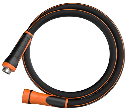 Giraffe Tools Garden Leader Hose 5/8 inch x 5ft, Short Water Hose Heavy Duty, Flexible, Lightweight Hybrid Hose with Swivel Grip, Male to Female Fittings