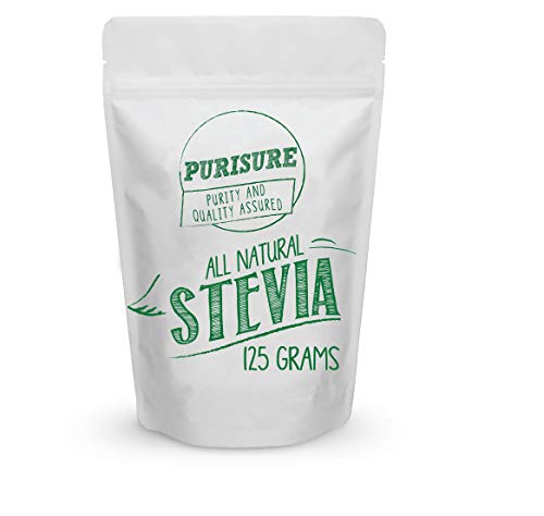 All Natural Stevia Powder 125g (846 Servings), Highly Concentrated Pure Extract, No Fillers, Additives or Artificial Ingredients, Zero-Calorie Sweetener, Best Sugar Substitute