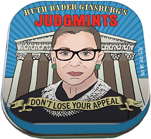 Book Cover The Unemployed Philosophers Guild Ruth Bader Ginsburg's Judgmints - 1 Tin of Mints