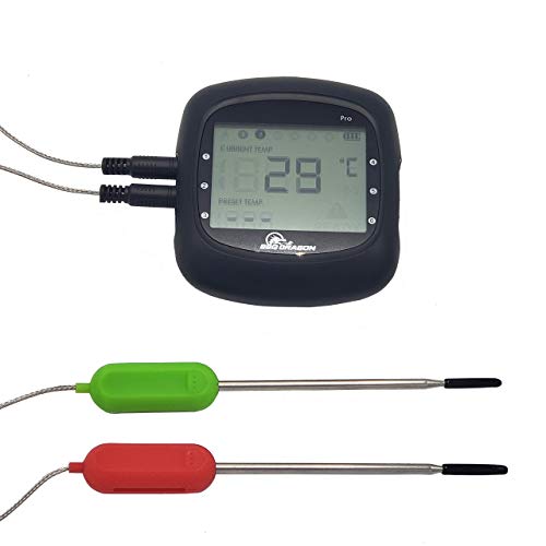 Book Cover Wireless Meat Thermometer for Grilling - 6 Channel Bluetooth Meat Thermometer and 4 Probe BBQ Thermometer for Smoker, Grill, Barbecue, Outdoor Cooking - Smart Smoking Accessories from BBQ Dragon