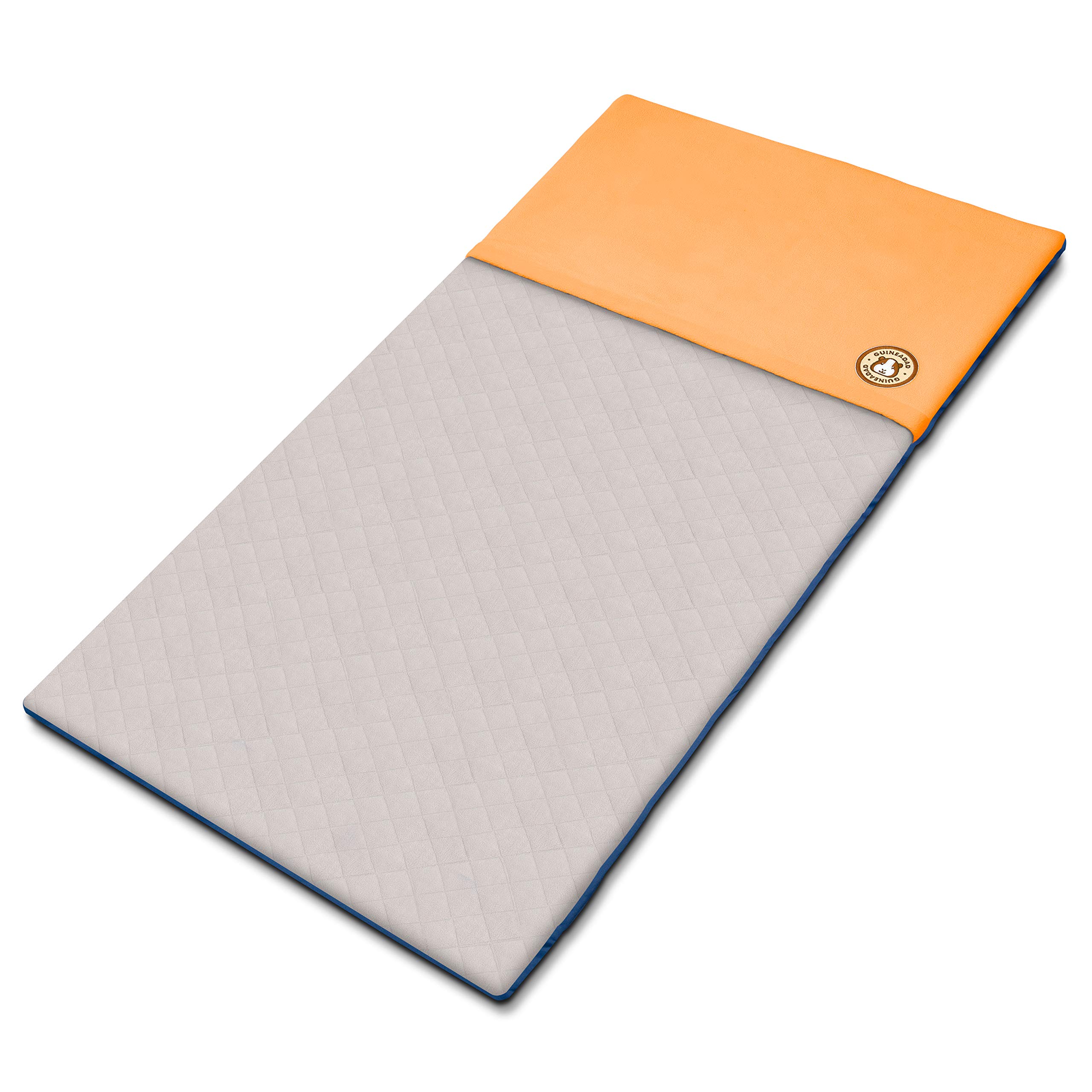 GuineaDad Liner | Guinea Pig Fleece Cage Liners | Guinea Pig Bedding | Burrowing Pocket Sleeve | Extra Absorbent Bamboo | Waterproof Bottom (Midwest, Orange) Midwest Orange