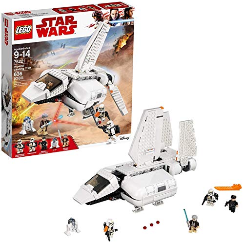 Book Cover LEGO Star Wars Imperial Landing Craft 75221 Building Kit, Obi-Wan Kenobi, Imperial Shuttle Pilot, Sandtrooper (636 Pieces) (Discontinued by Manufacturer)