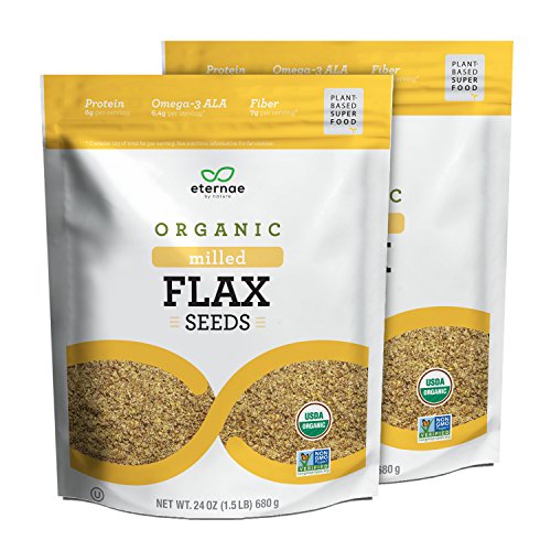Eternae By Nature Organic Milled Flax Seeds, 24 Oz, 2Count