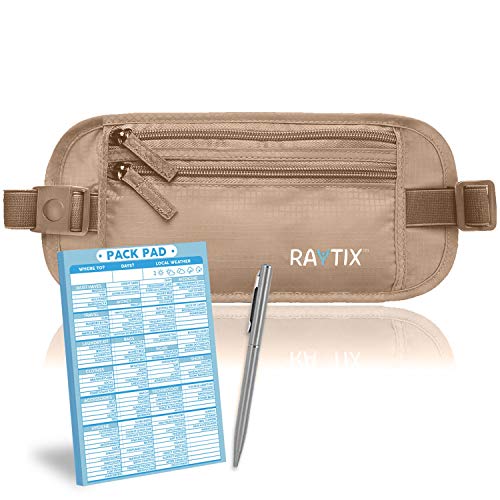 Money Belt For Travel Wallet Belt Passport Holder Travel Pouch to Protect You With RFID Transmissions –Secure, Hidden