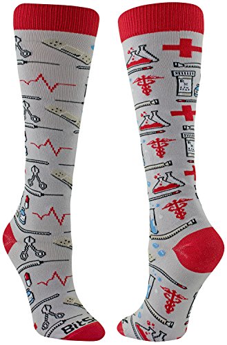 BitSox Women's Nurse/Doctor Themed Knee High Socks