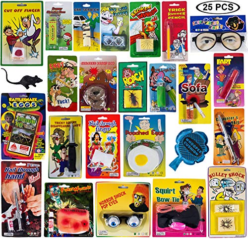 Tigerdoe Prank Kit - Prankster Gifts - Practical Joke Set - Jokes and Gags - 25 PC Prank Pack