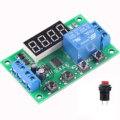 Mini DC 12V Programmable 0.01Sec to 999Min Timer Relay Delay Module 32 Programs Meet Various Projects,Timing Infinite Cycle Delay on/off Switch