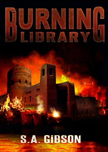 Book Cover Burning Library: a short story (After the Collapse)