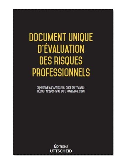 Document unique d'evaluation des risques professionnels