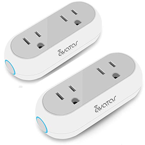 Book Cover WiFi Smart Plug Google Home, Alexa, Smart Socket Electrical Outlet Separate Remote Control Lights ON/OFF/Timer, Energy Monitoring ETL FCC ROHS Listed