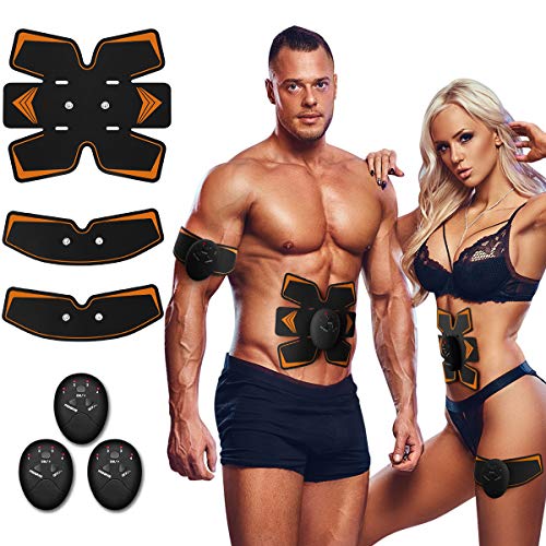 Book Cover Antmona Abs Stimulator, Muscle/Abdominal Toner - Stimulating Belt, Training Device for Muscles- Wireless Portable to-Go - Sculpting at Gym, Home- Fitness Equipment, Black