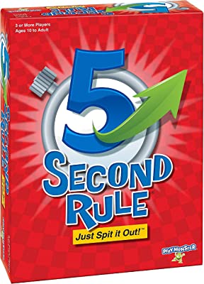 Book Cover 5 Second Rule Party Game - 2nd Edition - Think Fast and Shout Out Answers - Ages 10+