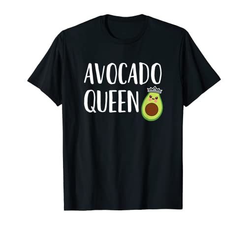 Avocado Themed Gift Women Girls Funny Avocado Queen T-Shirt