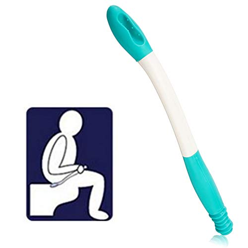 Toilet Aids Tools, 15" Long Handle Reach Comfort Bottom Wiper Self Wipe Assist Holder Toilet Paper Tissue Grip Self Wipe Aid Motion Assistance Helper