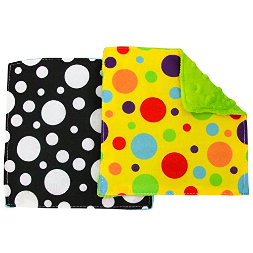 Book Cover STS 598701 Baby Crinkle Square Sensory Toys - 6 Inch x 6 Inch, Assorted, 2 Pack