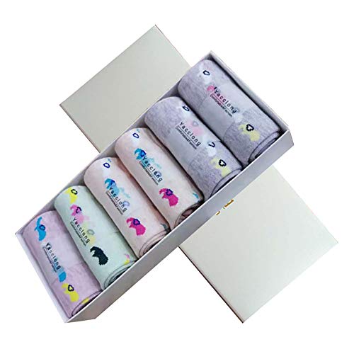 Yacclong Women 5 Pack 100% Cotton Breathable Sports Socks