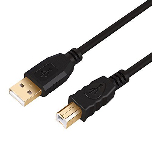 Printer Cable 40Ft, Tanbin 40Feet Hi-Speed USB 2.0 Type A Male to Type B Male Printer Scanner Cable for HP, Canon, Lexmark, Epson, Dell, Xerox, Samsung etc