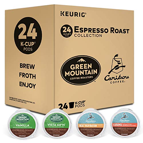Book Cover Keurig Espresso Roast Variety Sampler Pack, Single Serve Coffee K-Cup Pod, Variety, 24