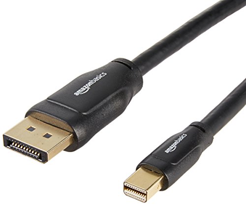 Book Cover AmazonBasics Mini DisplayPort to DisplayPort Adapter Computer Cable - 6 Feet, 10-Pack