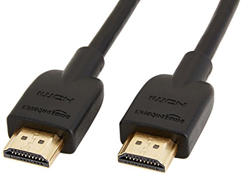 Amazon Basics CL3 Rated High Speed 4K HDMI Cable (18Gbps, 4K/60Hz) - 6-Feet, Pack of 10, Black