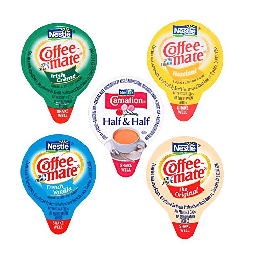 Delicious Coffee-Mate Liquid Coffee Creamers Variety Now with Shelf Stable Carnation Half& Half (200 Count) GREAT ASSORTMENT!