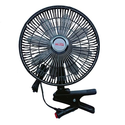 8.6 Inch Car Clip Fan 12V 24V Automobile Vehicle Cooling Car Fan Quiet Ventilation Car Fans With Clip Folding Fan (24V)