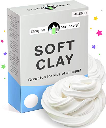 Book Cover Original Stationery Soft Clay for Slime Making Supplies for Slime and Modeling Stuff. Add to Glue and Shaving Foam to Make Fluffy Butter Slime [230 Grams 9 Ounces. Makes +10 slimes]