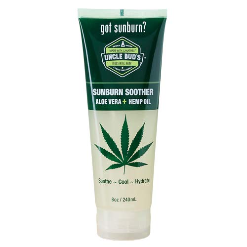 Book Cover Uncle Bud's Sunburn Soother with HEMP Oil - 8oz