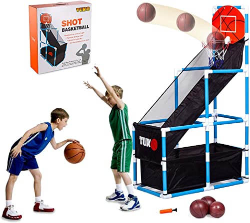 Book Cover Tuko Toddler Basketball Hoop Arcade Board Game Toy - Kids Toys Outdoor/Indoor Basketball Shooting Training System with Basketball for 3+ Years Old Boy Gift (Basketball Hoop)