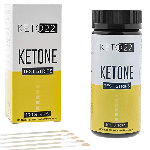 Book Cover Keto 22 Ketosis Test Strips - 100 Ketone Strips - Accurate Ketone Test Strips - Monitor and Maintain a Low Carb Ketogenic Diet with Keto Test Strips. Lose Weight Feel Great - Keto Strips