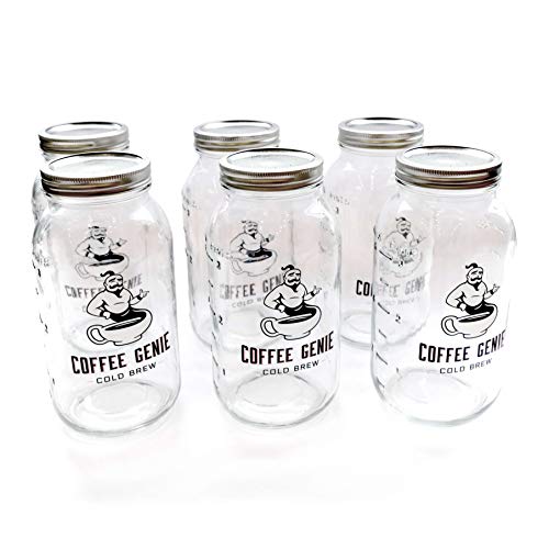 Book Cover Ball Wide Mouth Half-Gallon 64 Oz. Glass Mason Jars with Lids and Bands, 6 Count - 1 Set