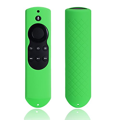 Book Cover Case for Fire TV or TV Stick Remote,Rukoy Protective Case for 5.9'' Amazon Fire TV or Fire TV Stick Remote with Alexa Voice(Dark Green)