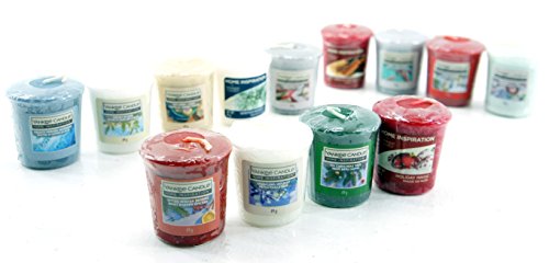 13 x Home Inspiration officiel Yankee Candle Merry Christmas Bougies Votives Bougies Rare fêtes des parfums