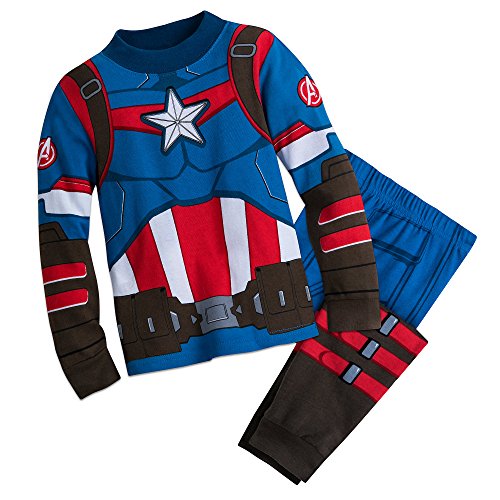 Book Cover Marvel Captain America Costume PJ PALS for Boys Multi