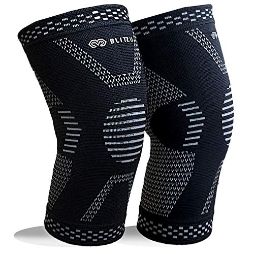 Book Cover BLITZU MAX Knee Compression Sleeve for Men & Women – Best Knee Brace Support for Running, Gym, Workout, Fitness, Weightlifting. Joint Pain Relief, Arthritis, ACL, Meniscus Tear and Injury Recovery M